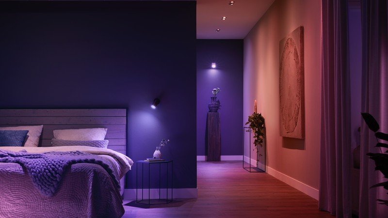 Iluminación de dormitorio Philips Hue